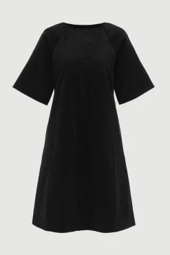 Hua Jia Aika Back-Tie Corduroy Mini Dress< Dresses