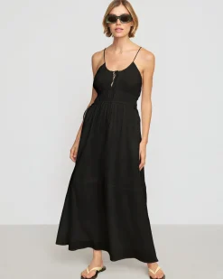 Fashion Apparels Alessandra Sculpted Cinched-Waist Dress< Dresses