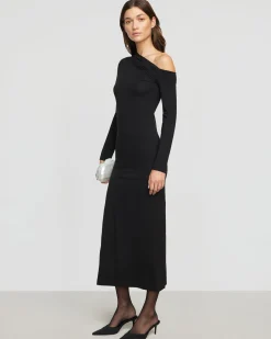 Asia Consultancy Co., Ltd Alina Off-Shoulder Jersey Dress< Dresses