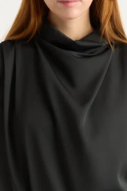 Hua Jia Allegra Gathered-Neck Sleeveless Blouse< Tops