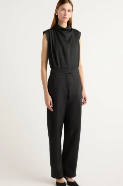 Hua Jia Allegra Gathered-Neck Sleeveless Blouse< Tops