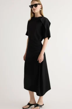 Hua Jia Allie Foldover Scarf-Neck Blouse< Tops