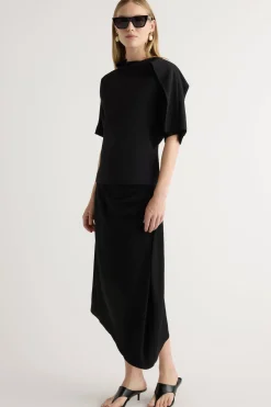 Hua Jia Allie Foldover Scarf-Neck Blouse< Tops