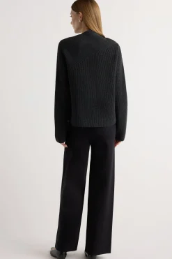 Lever Style LLC Anh Wide-Leg Ponte Stretch Pant< Pants