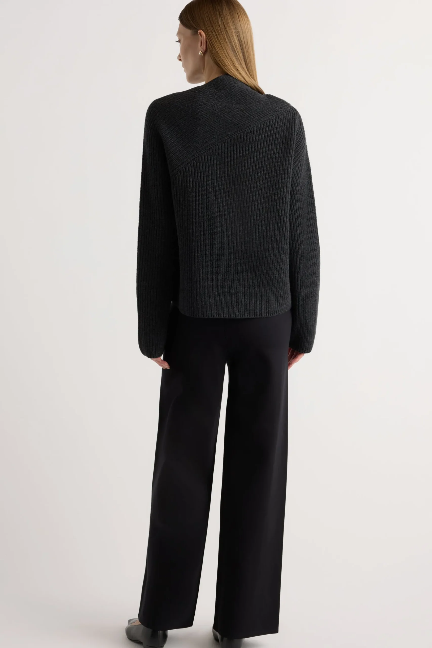 Lever Style LLC Anh Wide-Leg Ponte Stretch Pant< Pants