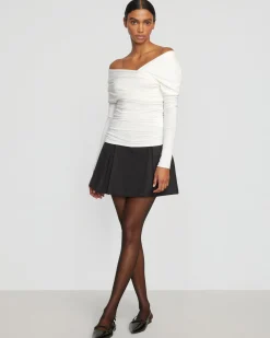 Hua Jia Annett Tailored Pleated Mini Skirt< Skirts
