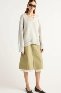 Brilliant Wise Corporation Limited Archie Deep U-Neck Sweater< Sweaters
