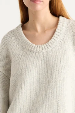 Brilliant Wise Corporation Limited Archie Deep U-Neck Sweater< Sweaters