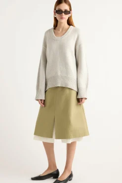 Brilliant Wise Corporation Limited Archie Deep U-Neck Sweater< Sweaters