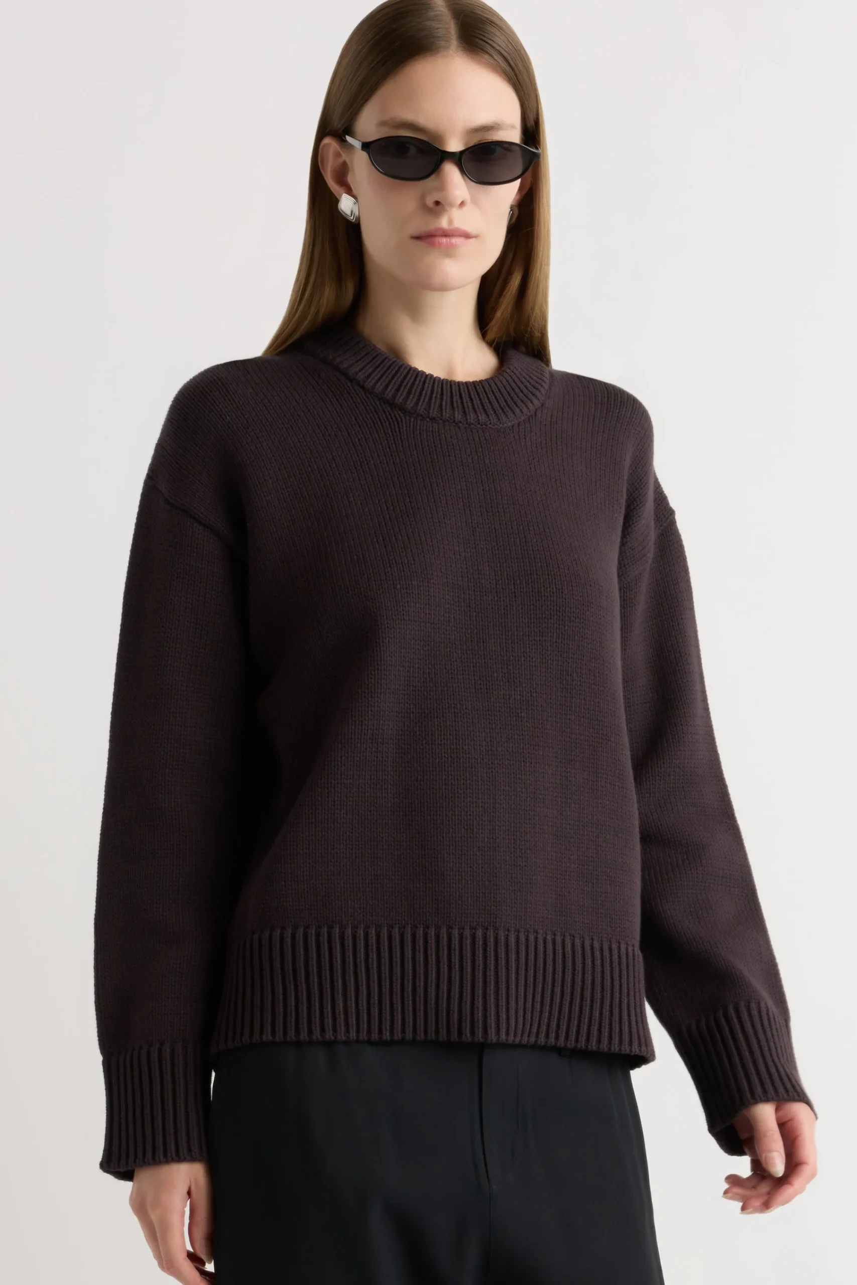 Brilliant Wise Corporation Limited Archon Back-Pleat Crew-Neck Sweater< Sweaters