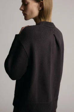 Brilliant Wise Corporation Limited Archon Back-Pleat Crew-Neck Sweater< Sweaters