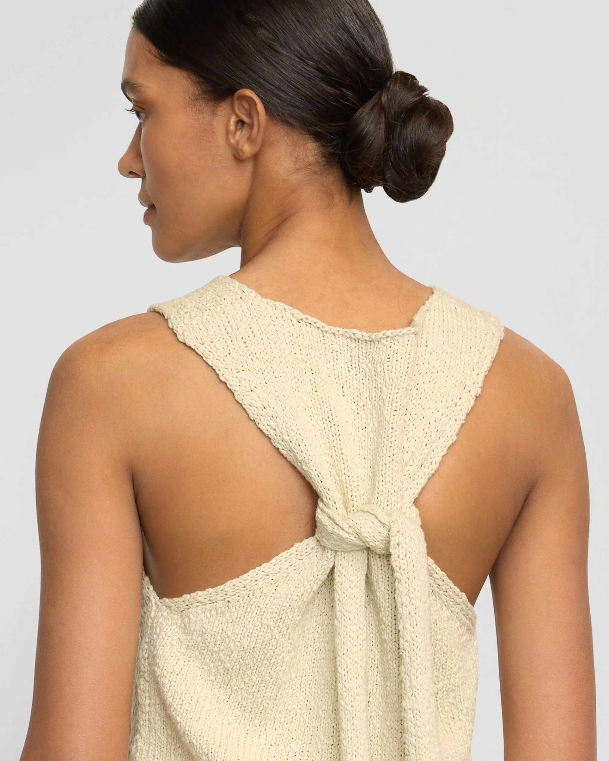 Brilliant Wise Corporation Limited Arinna Tie-Racerback Organic Cotton Tank< Sweaters|Tees