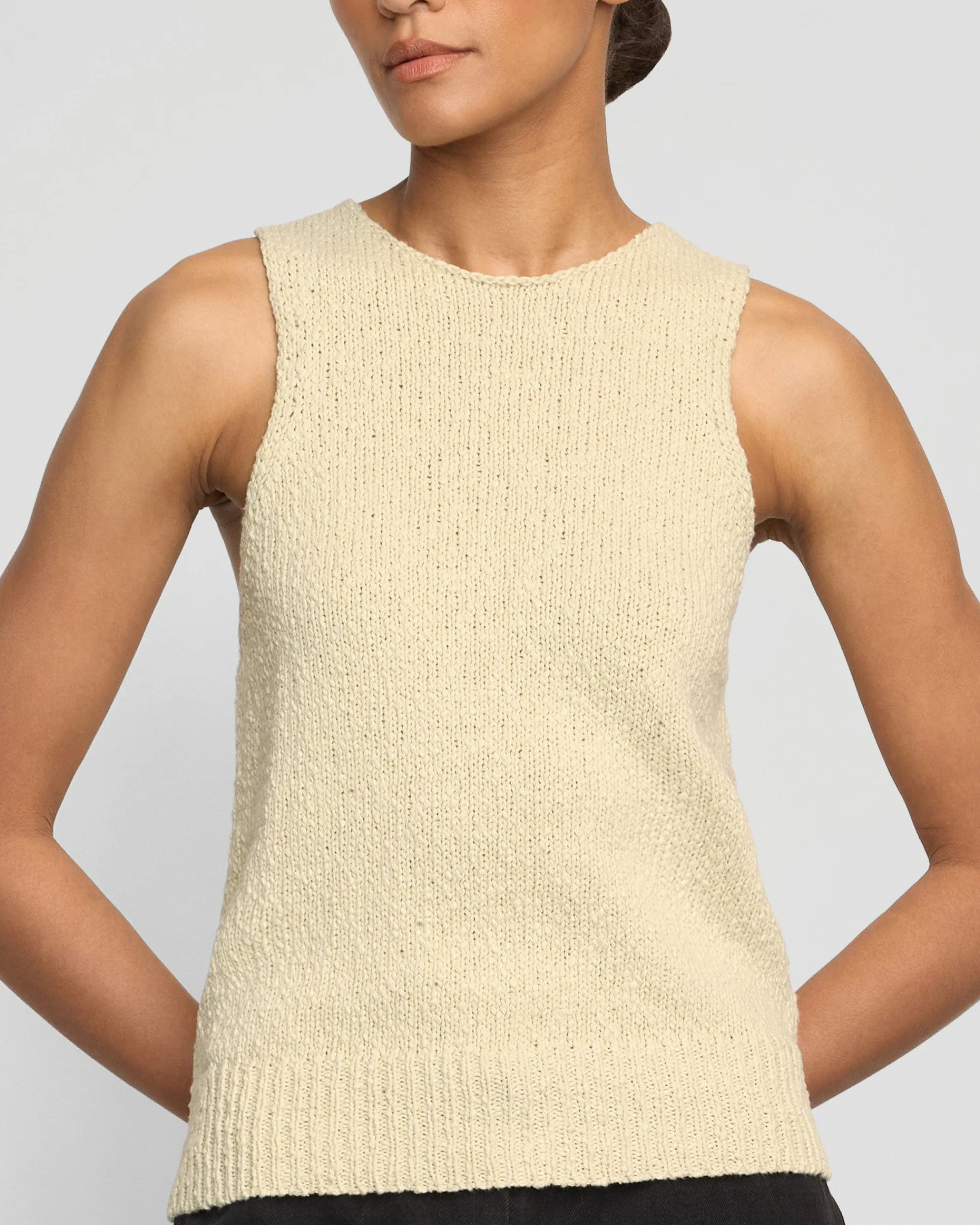 Brilliant Wise Corporation Limited Arinna Tie-Racerback Organic Cotton Tank< Sweaters|Tees