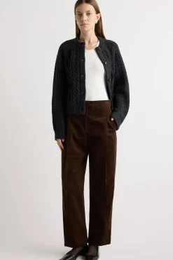 Hua Jia Austino Corduroy Barrel-Leg Pant< Pants