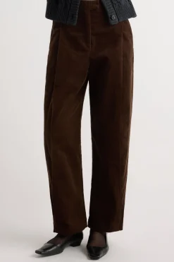Hua Jia Austino Corduroy Barrel-Leg Pant< Pants