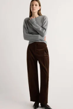 Hua Jia Austino Corduroy Barrel-Leg Pant< Pants