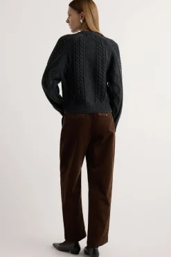 Hua Jia Austino Corduroy Barrel-Leg Pant< Pants