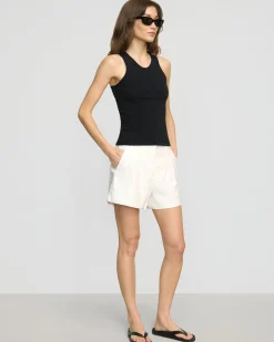 Hua Jia Avalon Tailored Linen Short< Shorts