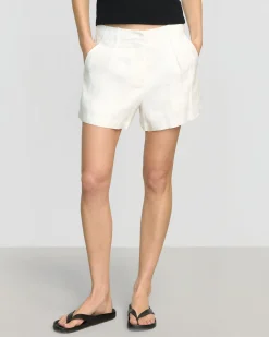 Hua Jia Avalon Tailored Linen Short< Shorts