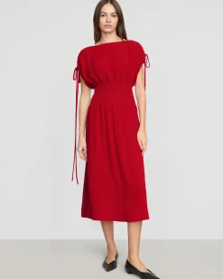 Hua Jia Ayumi Gathered-Shoulder Dress< Dresses