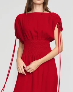 Hua Jia Ayumi Gathered-Shoulder Dress< Dresses