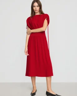 Hua Jia Ayumi Gathered-Shoulder Dress< Dresses