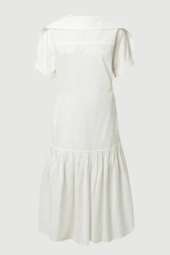 Hua Jia Babba Shirred Scarf-Neck Dress< Dresses