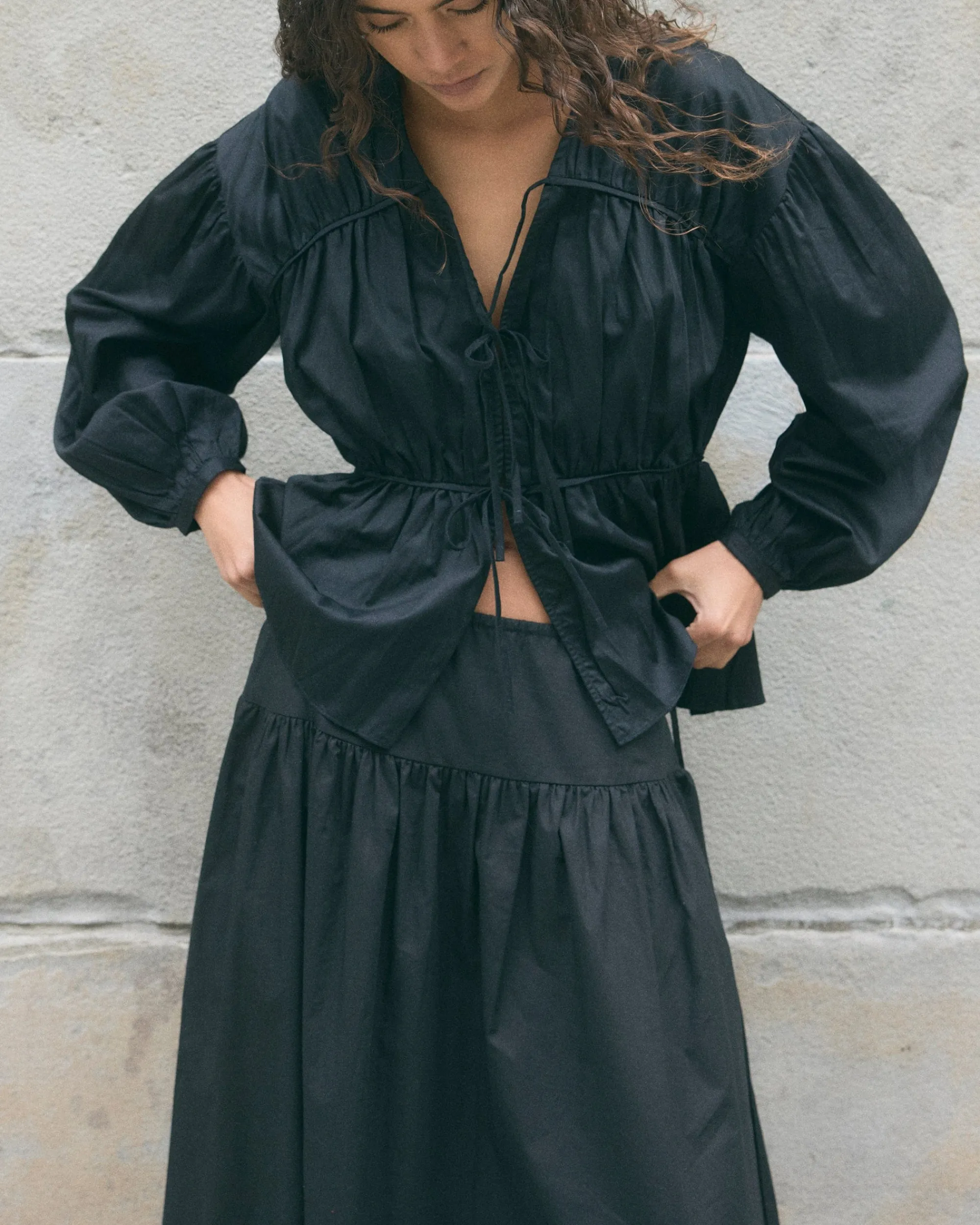 Fashion Apparels Bao Organic Cotton Drop-Waist Skirt< Skirts