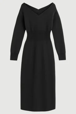 Brilliant Wise Corporation Limited Bora Off-Shoulder V-Neck Sweater Dress< Dresses