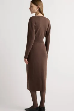Brilliant Wise Corporation Limited Bora Off-Shoulder V-Neck Sweater Dress< Dresses