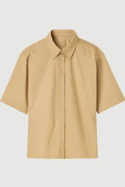Hua Jia Calliope Cinch-Waist Tie-Back Shirt< Tops