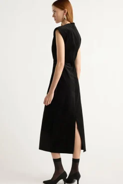 Hua Jia Cambria Structured Corduroy Dress< Dresses