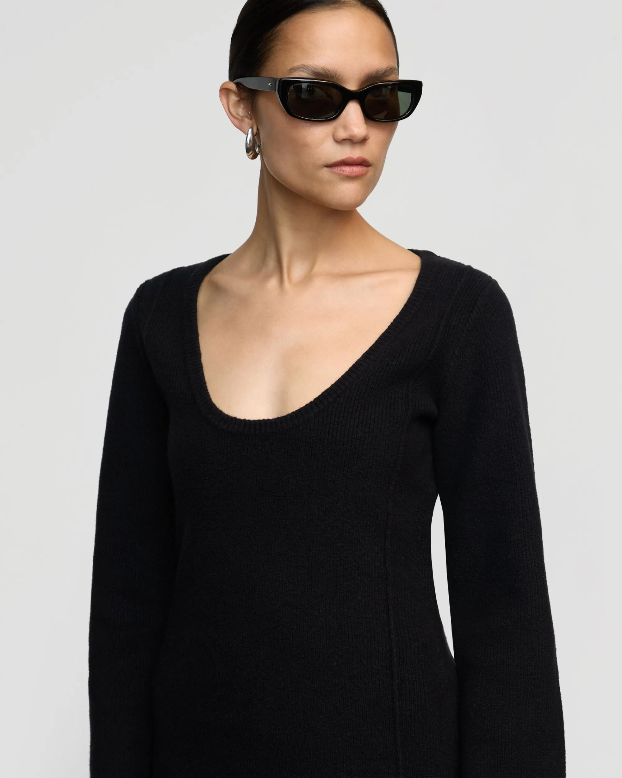 Brilliant Wise Corporation Limited Camilla Seam-Detail Scoop-Neck Sweater< Sweaters|Tops