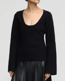 Brilliant Wise Corporation Limited Camilla Seam-Detail Scoop-Neck Sweater< Sweaters|Tops
