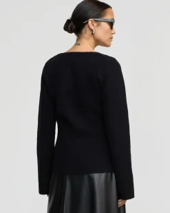 Brilliant Wise Corporation Limited Camilla Seam-Detail Scoop-Neck Sweater< Sweaters|Tops