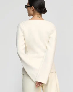 Brilliant Wise Corporation Limited Camilla Seam-Detail Scoop-Neck Sweater< Sweaters|Tops