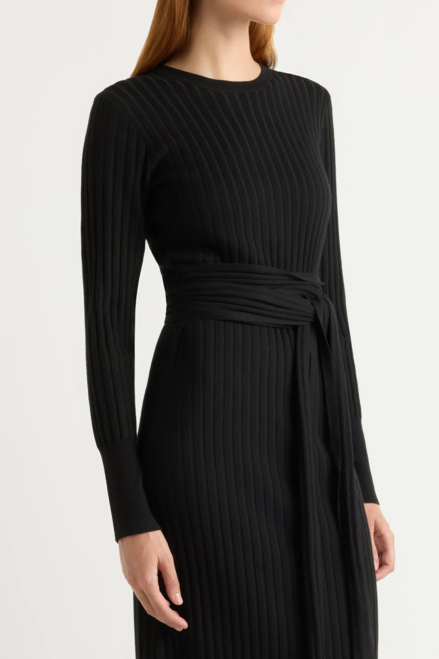 Brilliant Wise Corporation Limited Carmen Tie-Front Ribbed Dress< Dresses