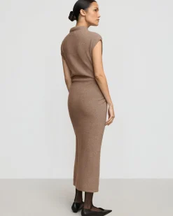 Brilliant Wise Corporation Limited Caspia Mock-Neck Sweater Dress< Dresses