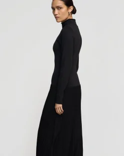 Brilliant Wise Corporation Limited Chandra Ottoman-Knit Long-Sleeve Dress< Dresses