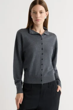 Brilliant Wise Corporation Limited Charlee Lightweight Wool Button Cardigan< Sweaters