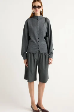 Brilliant Wise Corporation Limited Charlee Lightweight Wool Button Cardigan< Sweaters