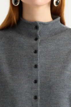 Brilliant Wise Corporation Limited Charlee Lightweight Wool Button Cardigan< Sweaters