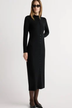 Brilliant Wise Corporation Limited Charu Wool Button Maxi Dress< Dresses