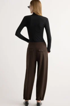 Hua Jia Danielle Drawstring Barrel-Leg Pant< Pants