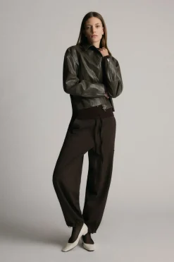 Hua Jia Danielle Drawstring Barrel-Leg Pant< Pants