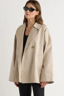 Hua Jia Delaney Cotton Mac Coat< Outerwear