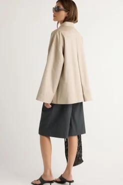 Hua Jia Delaney Cotton Mac Coat< Outerwear