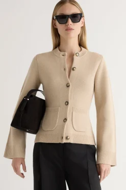 Brilliant Wise Corporation Limited Eames Organic Cotton-Wool Cardigan< Sweaters