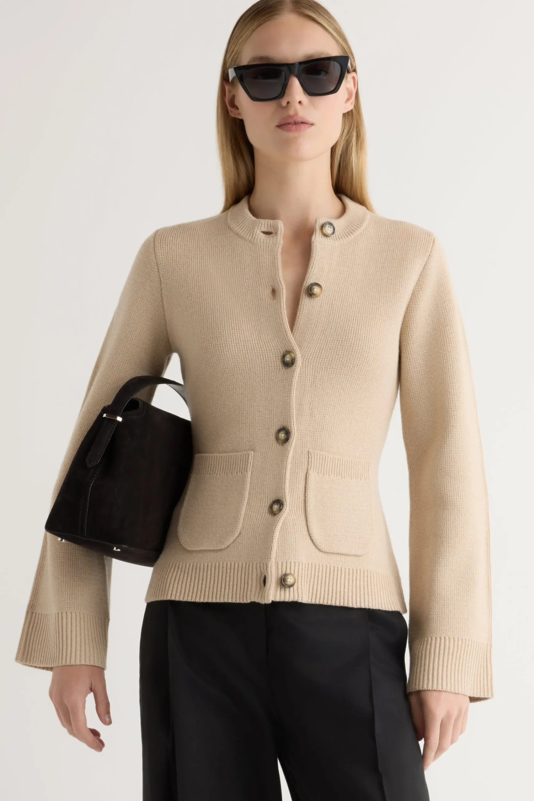 Brilliant Wise Corporation Limited Eames Organic Cotton-Wool Cardigan< Sweaters