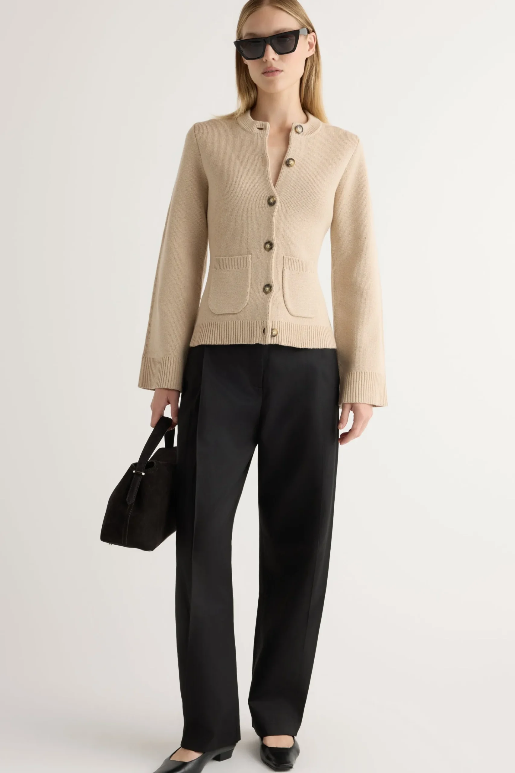 Brilliant Wise Corporation Limited Eames Organic Cotton-Wool Cardigan< Sweaters